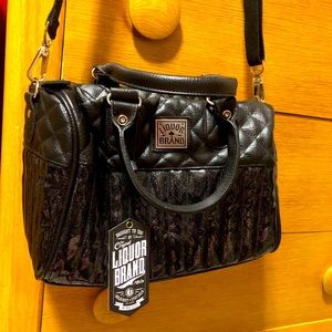 Black sparkle Liquor brand purse 🖤🖤
